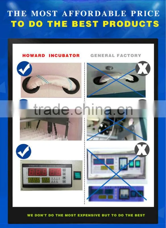 98% hatching rate CE approved HHD digital chicken egg incubator hatcher for sale YZITE-7