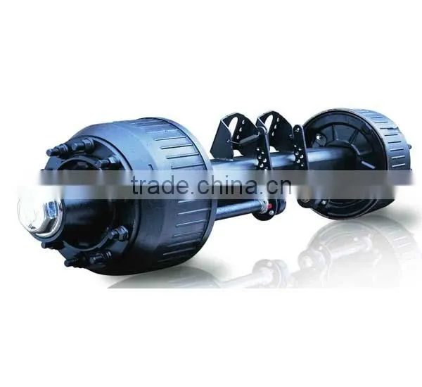 China top sale self steering low loader axles
