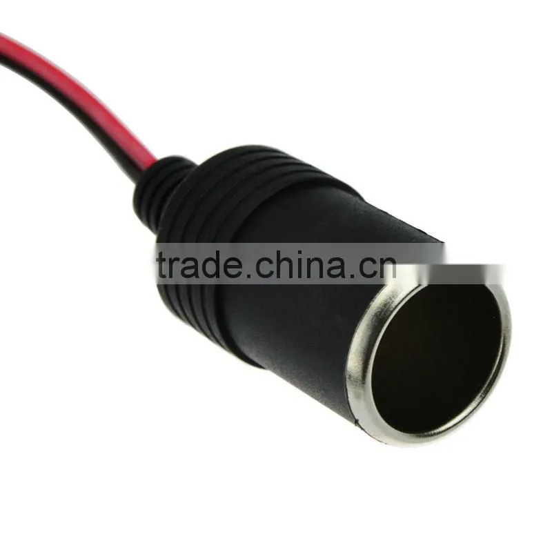 12V Female Car Cigar Cigarette Lighter Plug Connector Cable