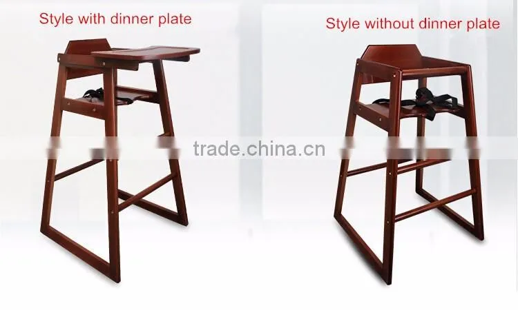 Baby wooden dinning chair Wood highchair