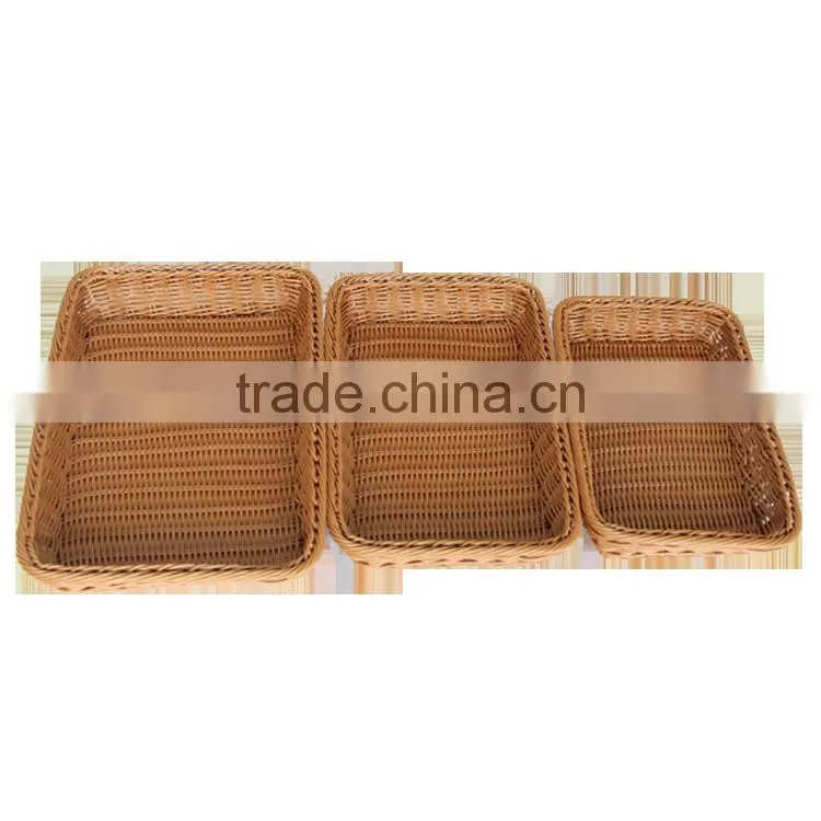 Hand crafts plastic produce basket for fruit decoration and storage