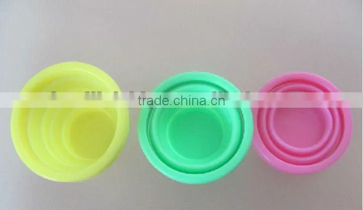 Free samples fashion silicone collapsible cup