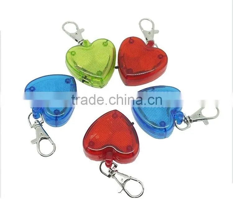 Wholesale Customized Plastic heart shape led bike light