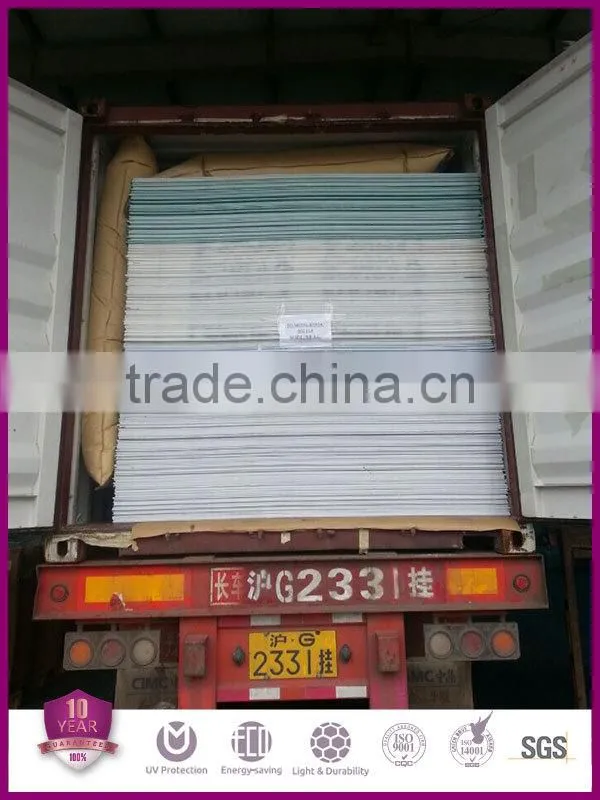 cheap twin-wall polycarbonate sheet greenhouse sheet, roofing sheet, awning sheet