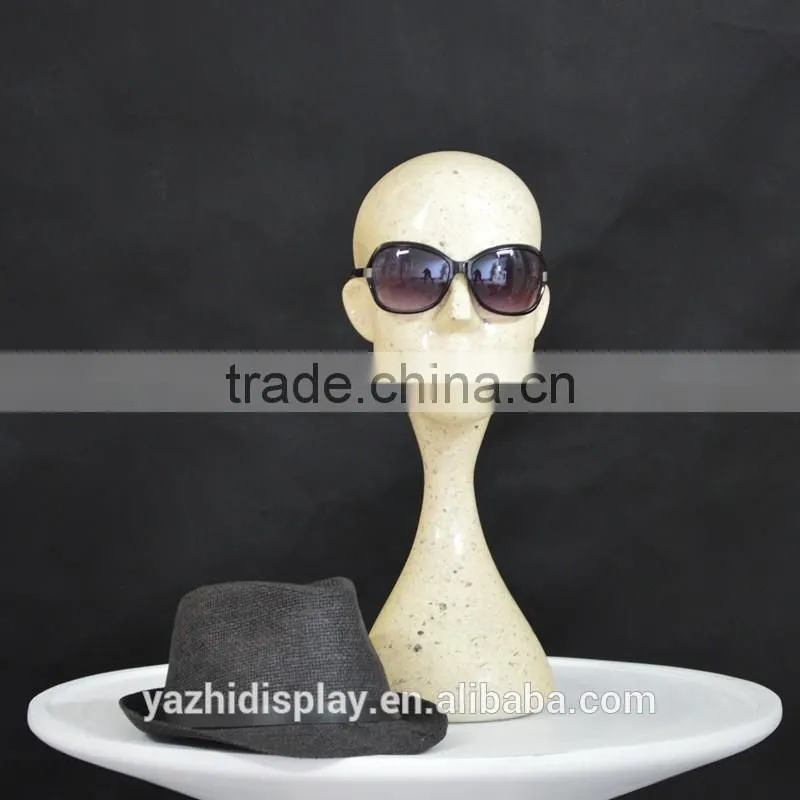 Fashional wholesale realistic head mannequin for sunglasses display