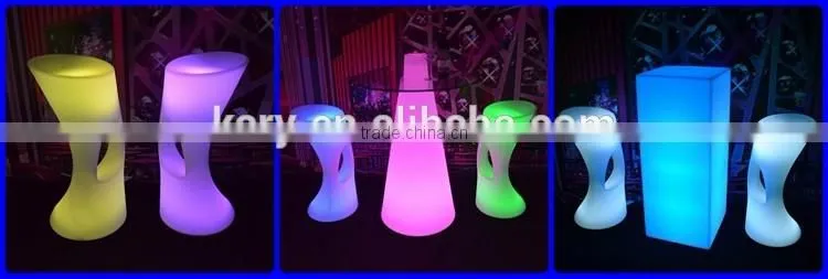 used led bar furniture, rgb color Illuminated bar chair led counter height stools