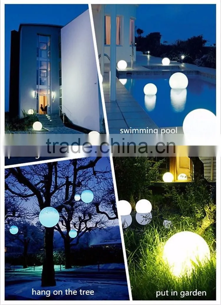 40cm haning decotative RGB color plastic led ball light