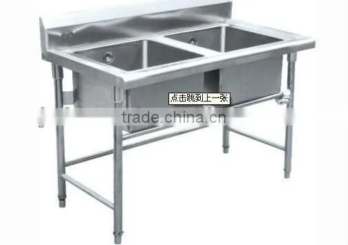 Stainless steel Sink Table with two Basin