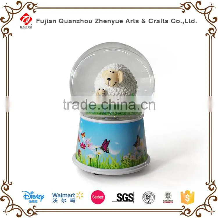 2015 cute yard musicial snow globes