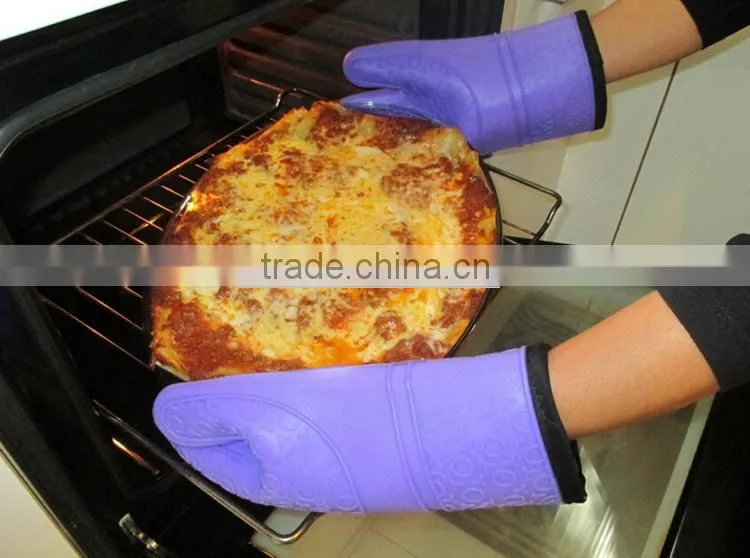 Amazon Selling Well BBQ Cooking gloves silicone oven mitts for oven cooking