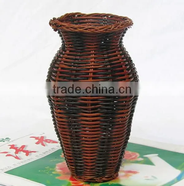 jiayu Wholesale empty willow flower vase baskets