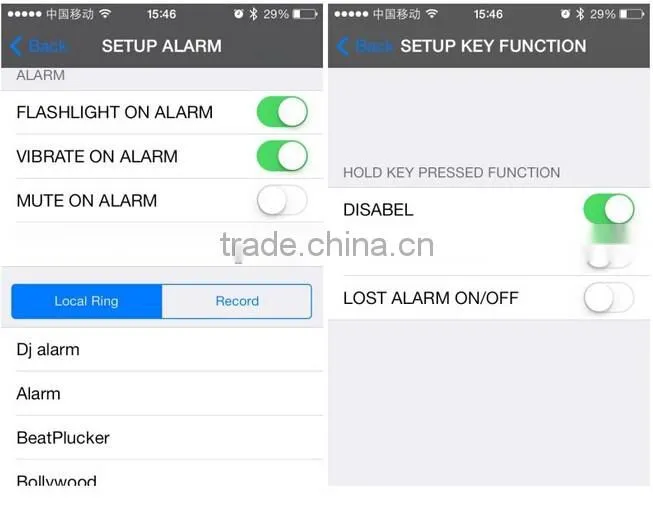 Min Bluetooth Anti lost Alarm For iPhone Samsung &High Quality Mobile Anti-Lost Alarm Security Device Bluetooth Anti Lost alarm