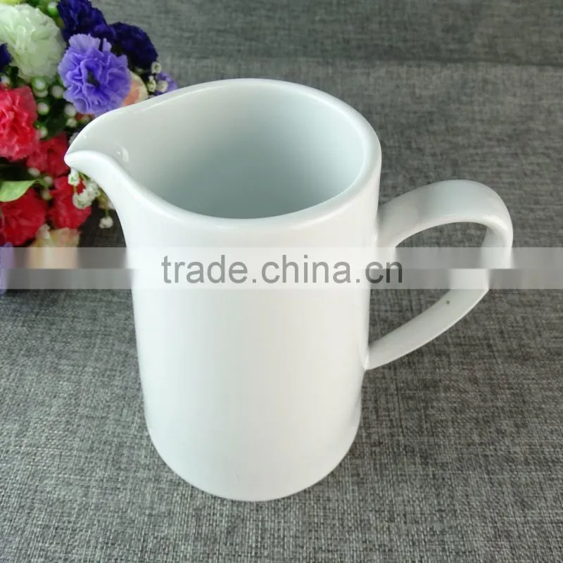 pure white porcelain water pot