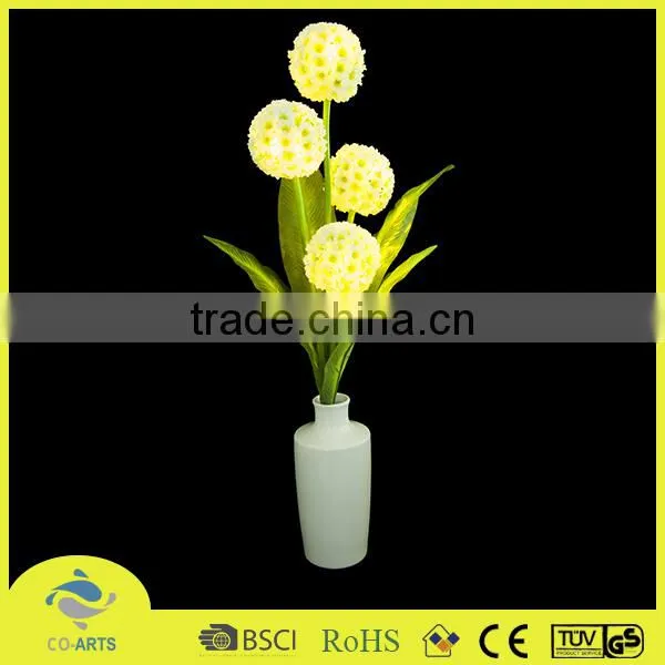 Artificial Pre-lit Lights Small white porcelain flower potted indoor bonsai