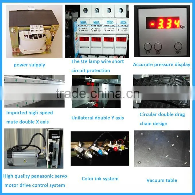 Long life use duarable large format flatbed uv printer price
