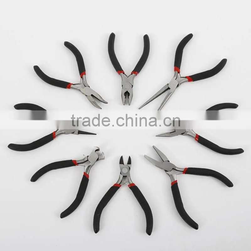 8pcs Mini Pliers Hand Tools Set Industrial Wire Cutter DIY Flat Long Round Nose
