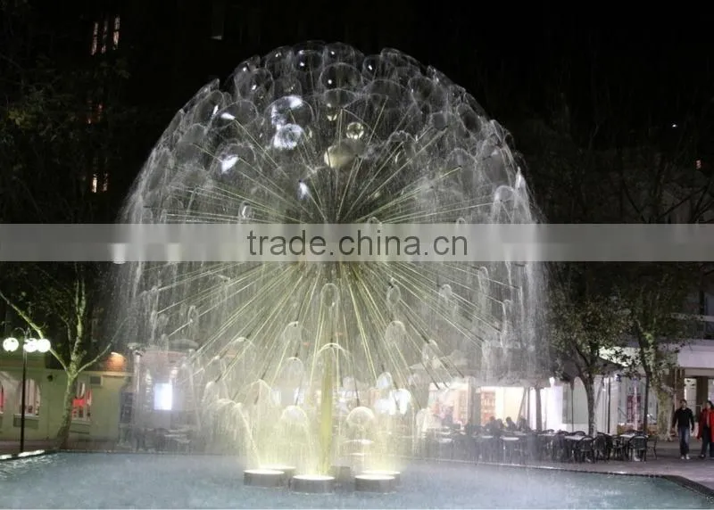 museum front door decoration with controller musical garden water fountain