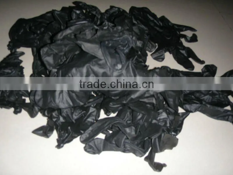 Black Latex Textured Tattoo Gloves--Powder Free