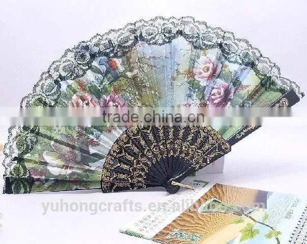 The existing handmade plastic hand fan