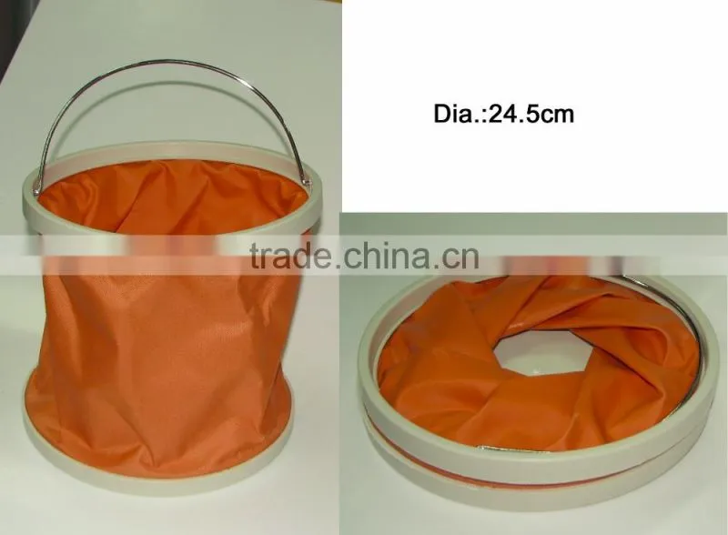 Heavy Duty Polyester 11L and 9L Volume Fodable Water Bucket