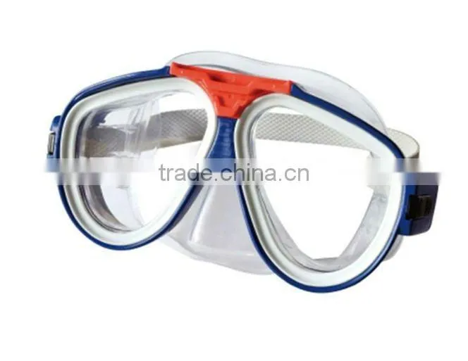 Adjustable UV Protect Adult Silicone diving Mask Tempered Lens