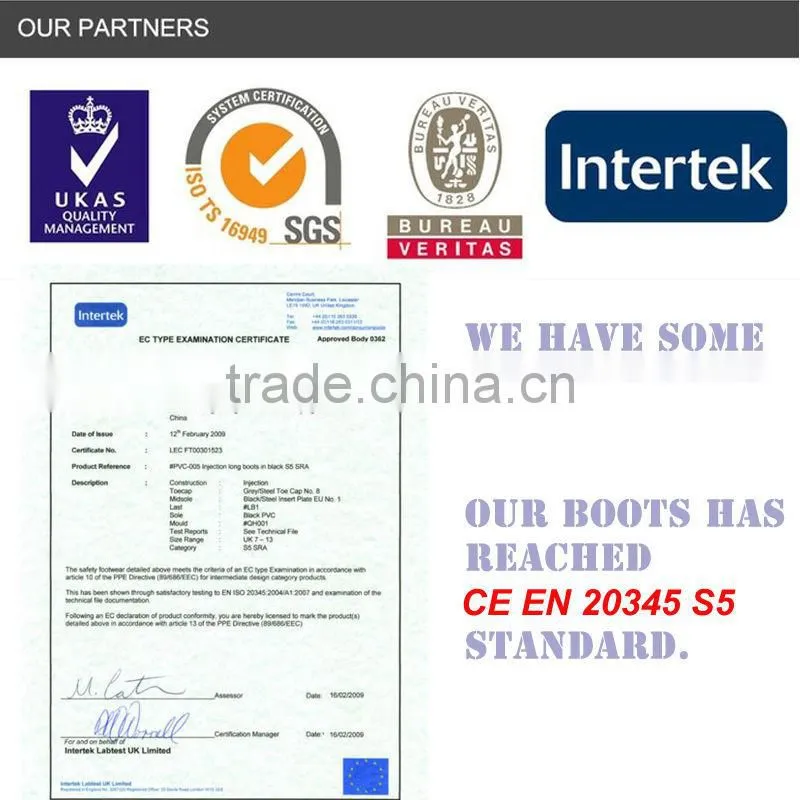 steel toe cap industrial safety boots for industry and mine
