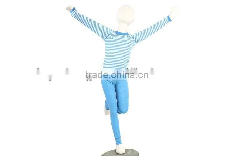 100% Merino wool thermal kids underwear for 3-16years old