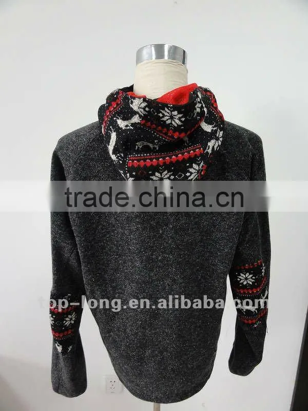 Christmas Outerwear sportswear hood for men hiking jacket