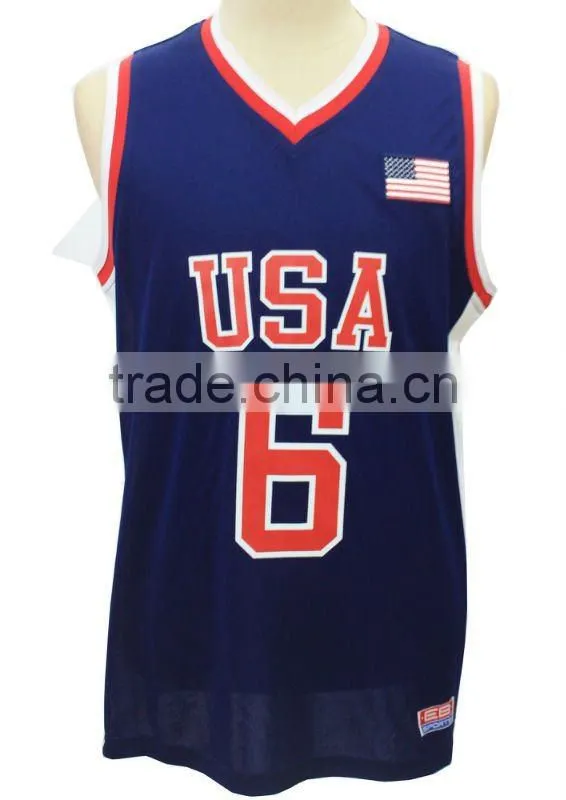 Red color man basketball shirt
