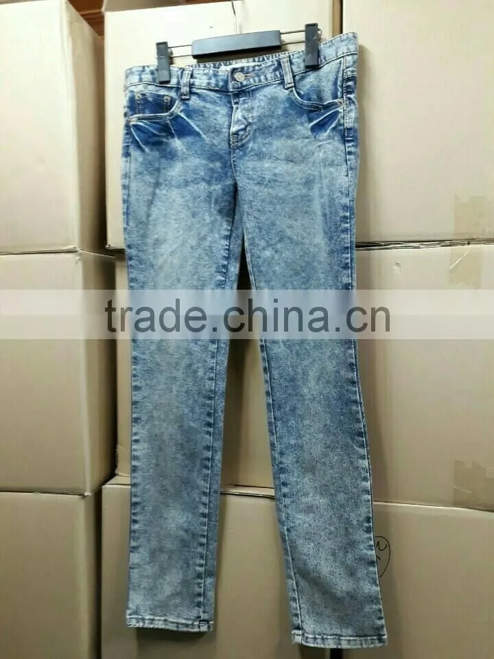 Cheap stock lot sale various Man Woman's Denim jean from Korea