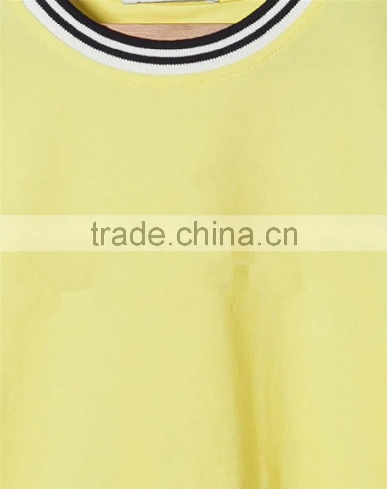 2016 latest cute girl's O-neck t shirt new design teenages t shirt