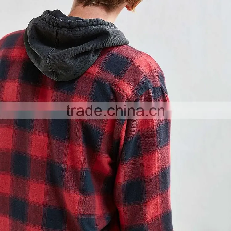 Custom long sleeve check shirts for men Italian style linen mens shirts designer