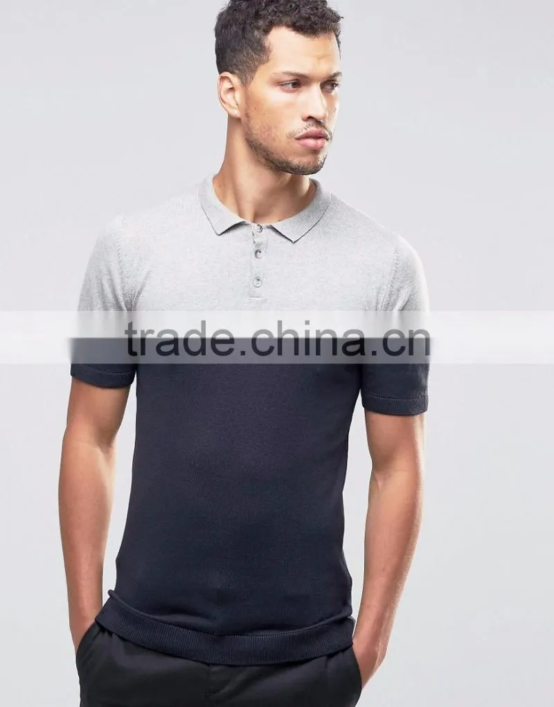 MGOO OEM Manufacturer Summer Cheap 180g 100% Cotton Short Sleeve Contrast Color Breathable Mens Knit POLO Shirt