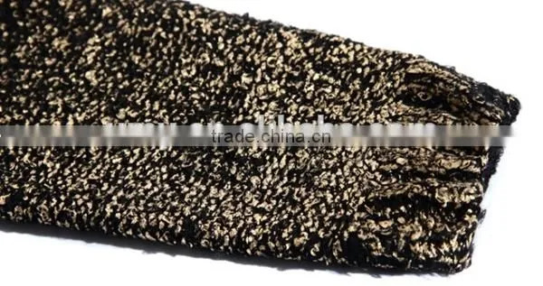 men's fashion pullover gold and silver foil print sweater clothing