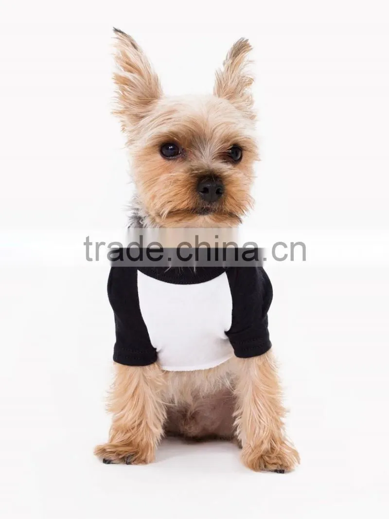 cotton polyester raglan sleeve t shirt dog clothes for europe