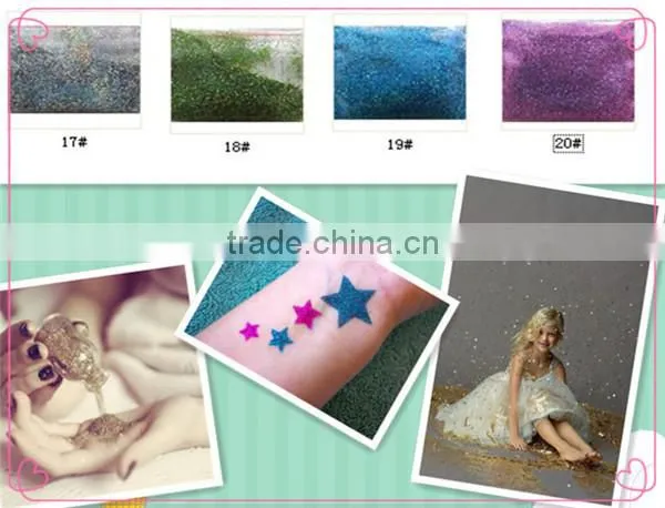 Decorative Material Christmas Crafts Hexagonn Gitter Powder made in China Manufacturer Wholesales Gitter Powder