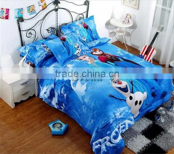 Wholesale Frozen bedding set for kids Frozen bedding set of 4pcs for 1.5-1.8m king beds