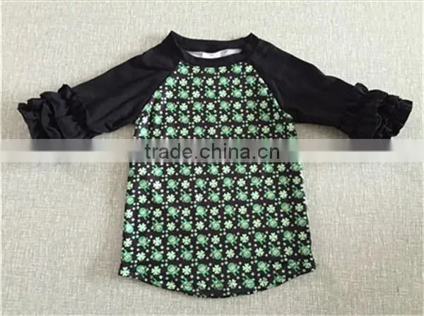 So cute!Relaxed and comfortable spring Cartoon party shirt kids shirt unique kids frock designs pictures
