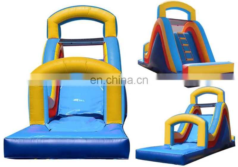 HI 0.55/0.65mm PVC tarpaulin giant inflatable floating water slide, pool water slide
