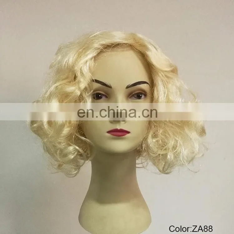 20s Retro short blond Diva party wigs P-W214