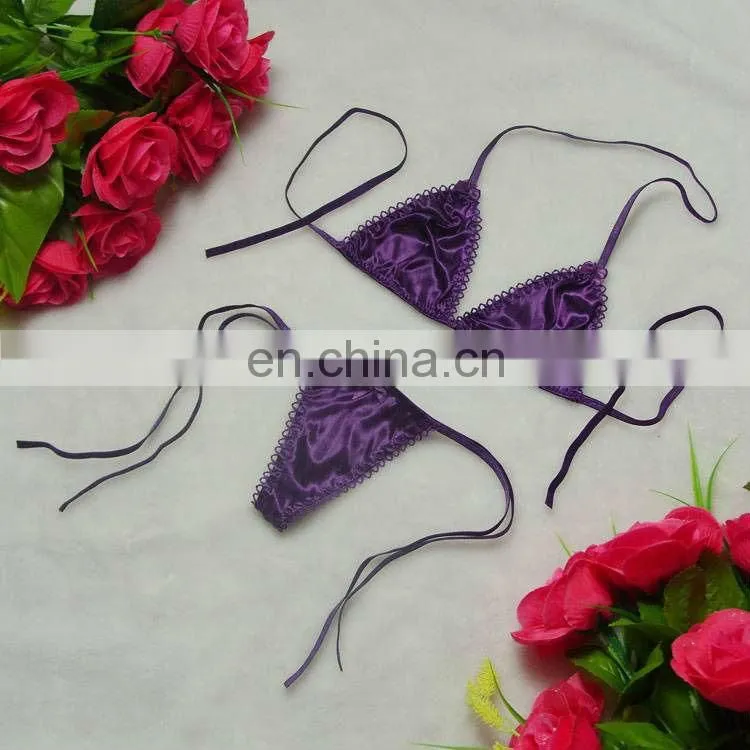 transparent lace women sexy underwear bra g-string set