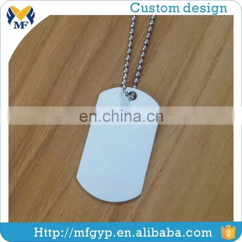 Gift item custom round dog tag with ring