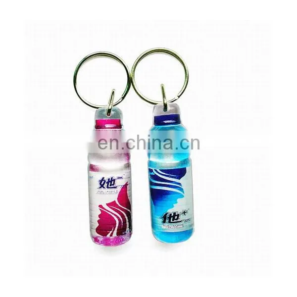 Promoation blank production Acrylic keychain for new design