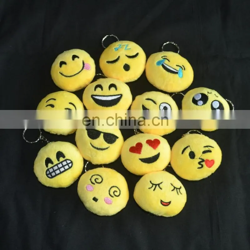 new developed 36 styles soft PVC emoji keychains