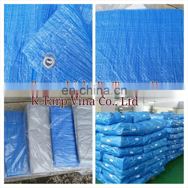 Super Light & cheap PE Tarpaulin 43 GSM, 45 GSM -Made in Viet Nam, Korea Standard