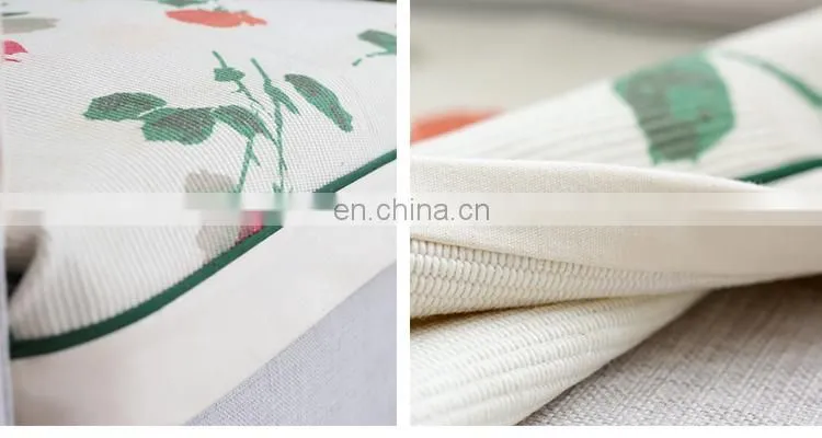 Hot sale high quality fancy roses printing cotton woven protective garden sofa covers