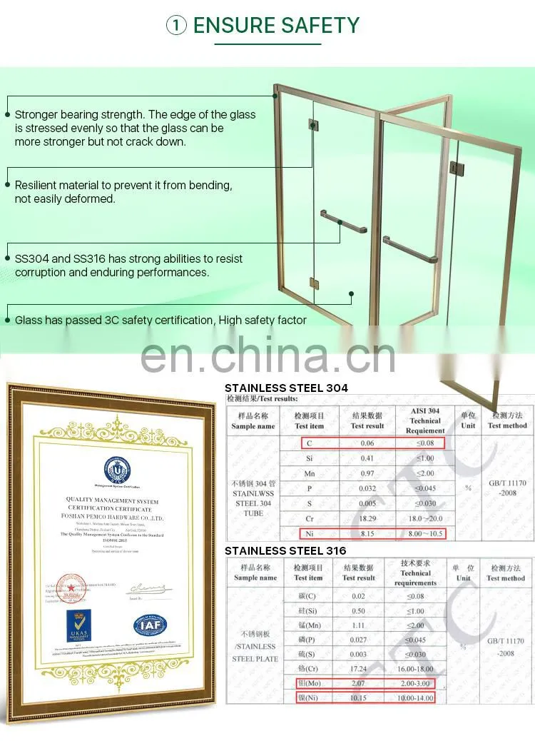 Modern Design Comfortable Glass Shower Cubicles shower door enclosure