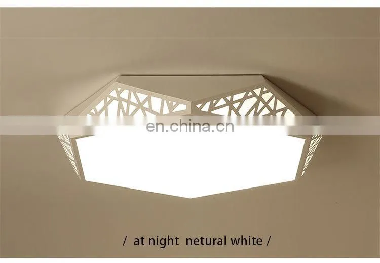 Fashion personality round LED ceiling lamp living room simple warm romantic art lights