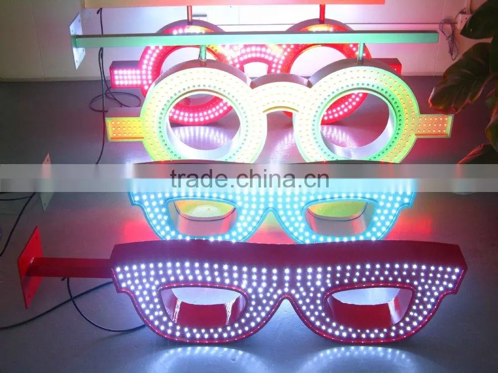 Remote control LED neon sign for opticial led neon glasses screen sign board