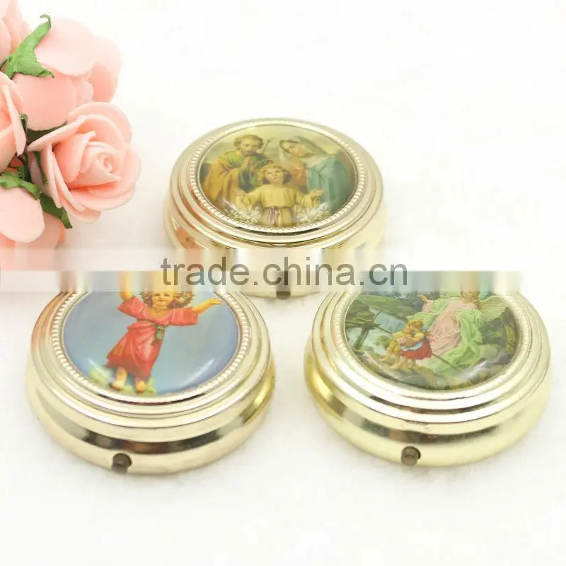 Hot sale religious metal pill box